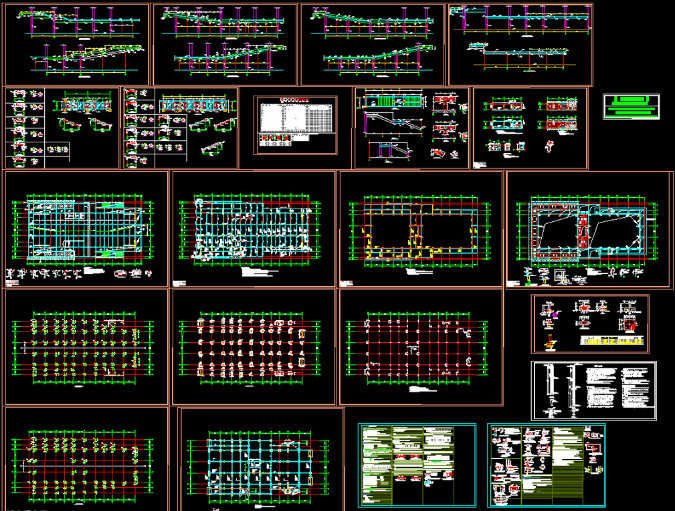 东阳钢结构报告厅图纸