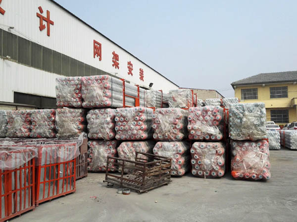 东阳网架成品待发
