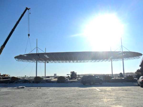 东阳加油站网架案例